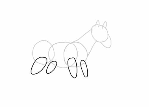 Как нарисовать лошадь легко и просто 6
