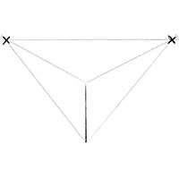 Рисуем объемный квадрат с двумя точками перспективы - Шаг 3: Нарисуйте линии перспективы