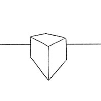 Рисуем объемный квадрат с двумя точками перспективы - Шаг 7: Сотрите вспомогательные линии