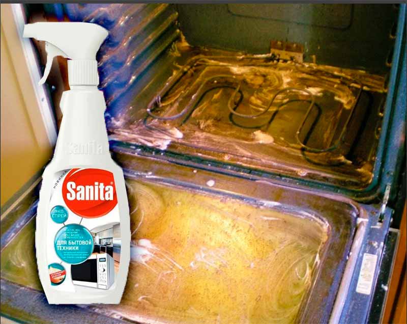 «Sanita» для чистки духовки от жира и нагара