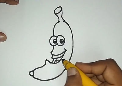 Как нарисовать банан - Шаг 13
