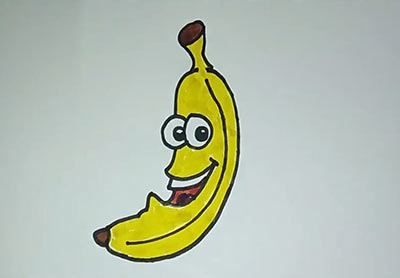 Как нарисовать банан - Шаг 16