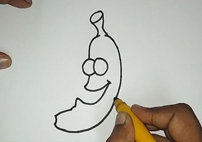 Как нарисовать банан - Шаг 9