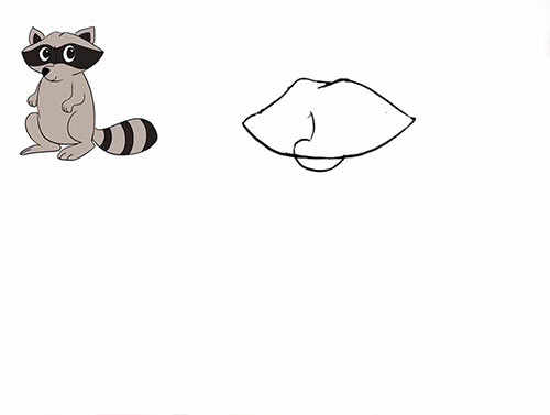 Как нарисовать енота - Шаг 5