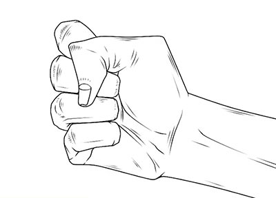 Как нарисовать мужскую кисть руки - шаг 6