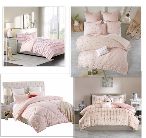 Лучшие постельные принадлежности в розовом цвете для оформления комнаты девочки-подростка