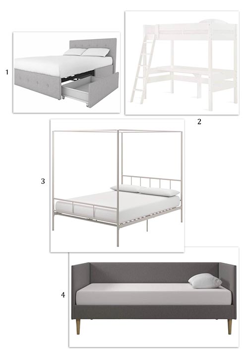 Ещё несколько вариантов кроватей для оформления комнаты подростка девочки