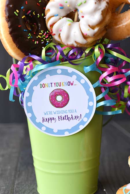 Букет из пончиков - подарок на день рождения подруги